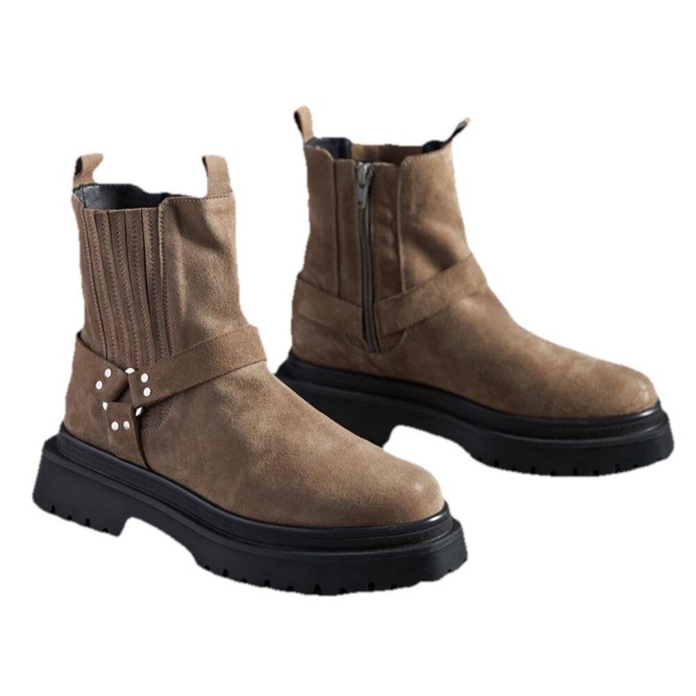 Pilcro moto suede ankle boots size US 7EU 37 from Anthropologie